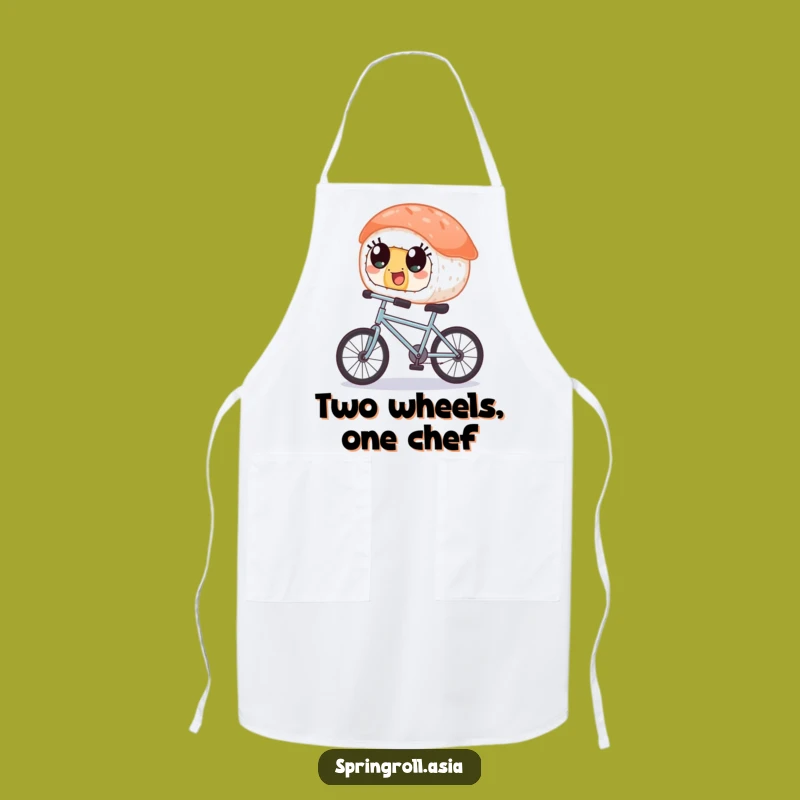 Funny Sushi Bicycle Apron - Quirky Kitchen Wear