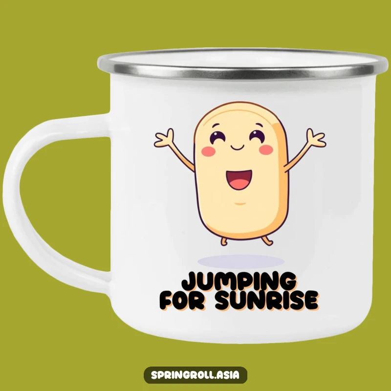 Funny Spring Roll Jump Camp Mug - Celebratory Outdoor Gear