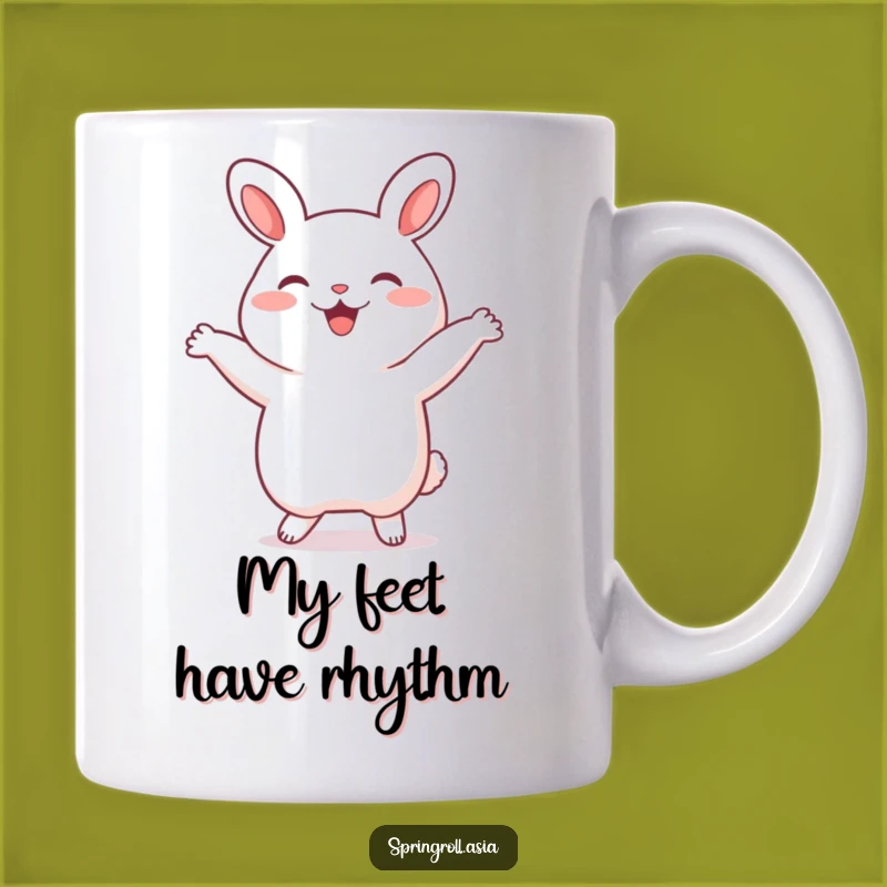Funny Bao Bun Dance Mug: Adorable Cartoon Foodie Gift for Steamed Bun Lovers