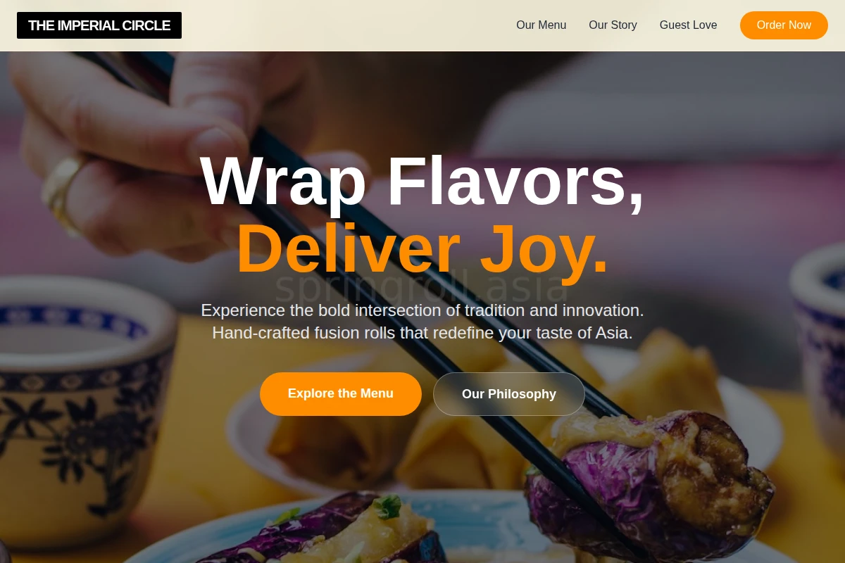 fold Asian Fusion Food