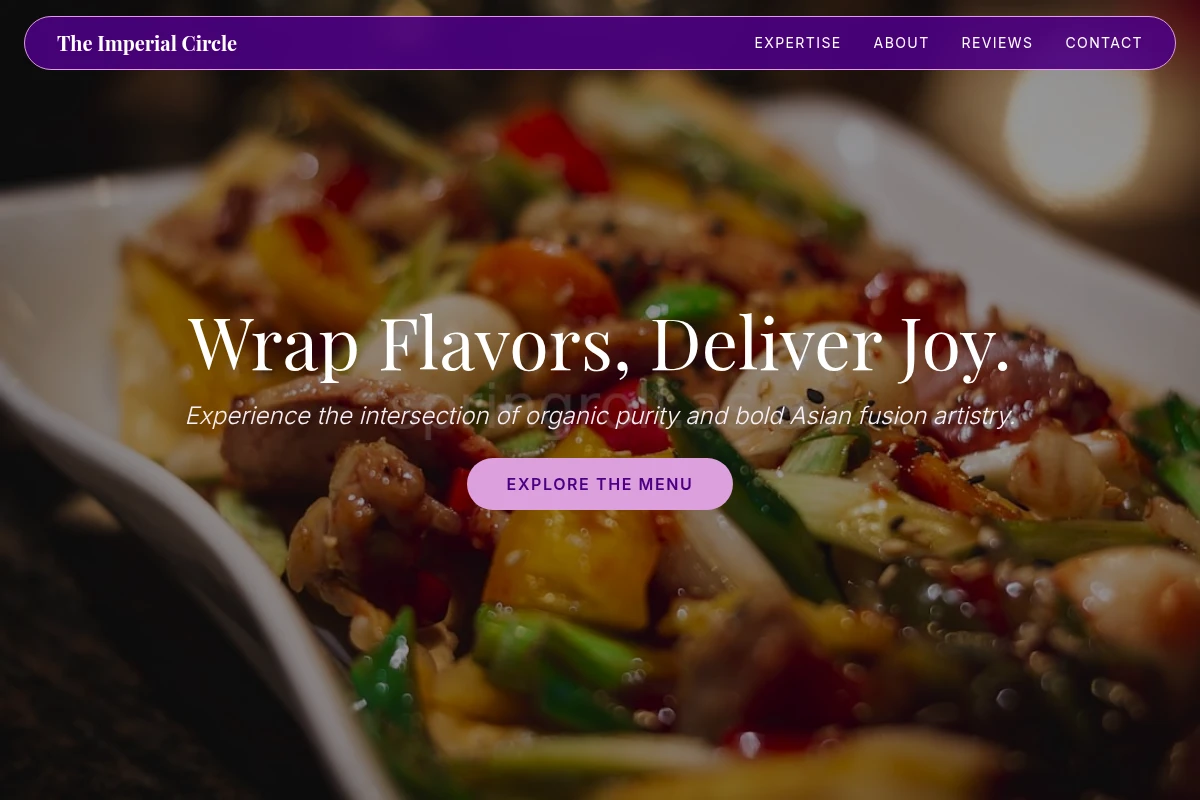 organic Asian Fusion Food