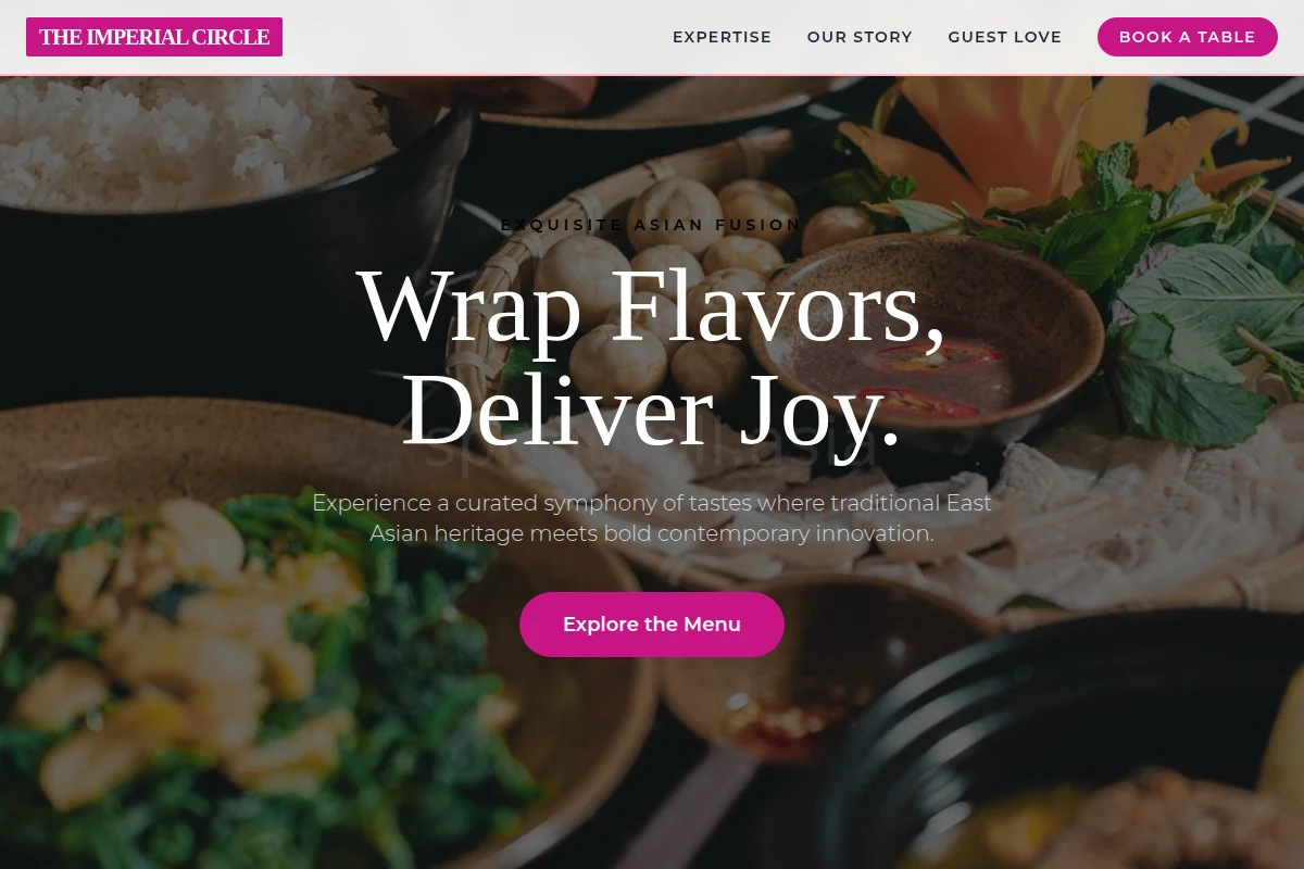dipping Asian Fusion Food
