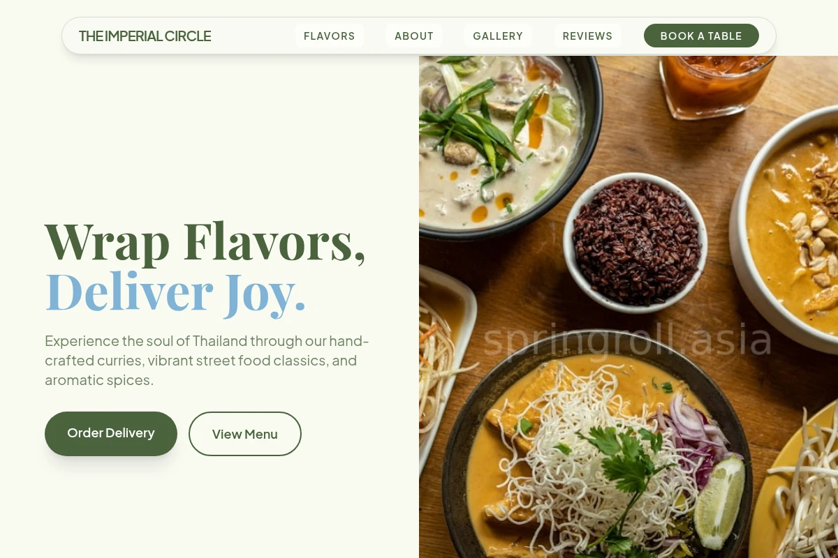 tangy Thai Food