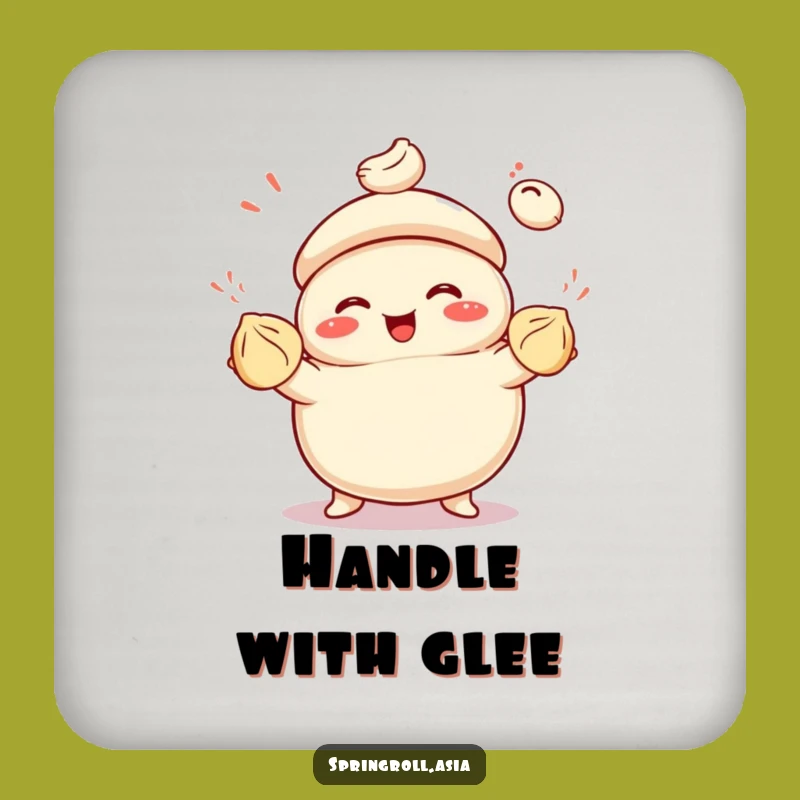 Funny Bao Dumpling Juggler Coasters: Serve Drinks with Glee