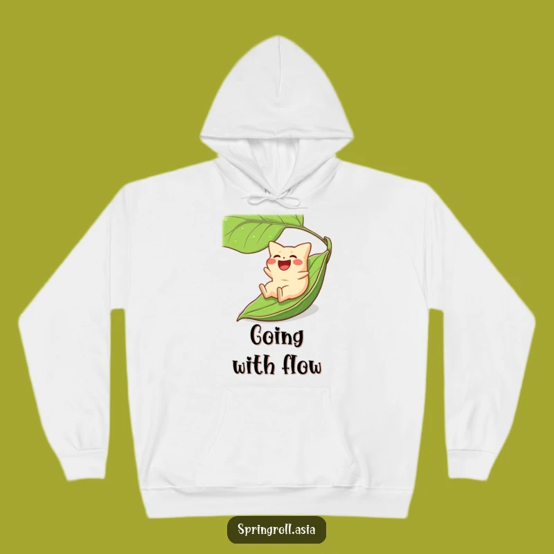 Funny Gyoza Leaf Slide Hoodie - Cozy Dumpling Lover's Gear