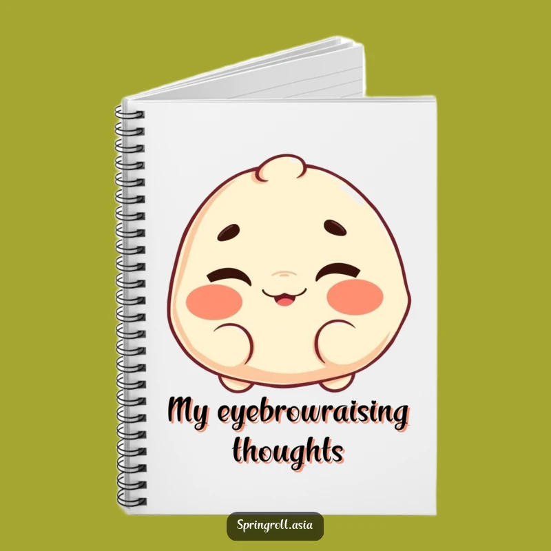 Funny Dumpling Wink Notebook - Journal Your Cheeky Ideas