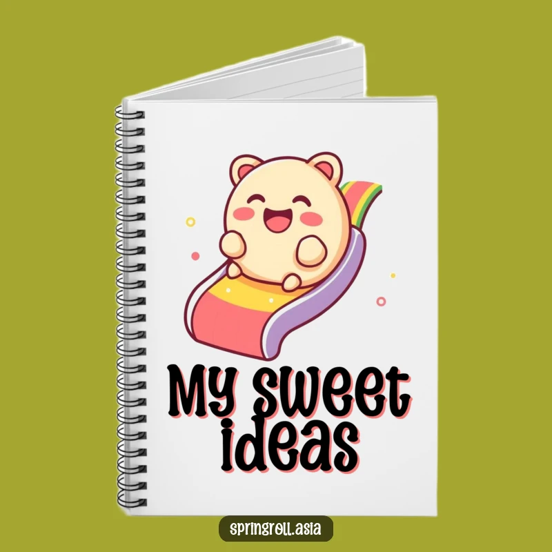 Funny Dim Sum Rainbow Notebook - Giggly Dumpling Journal