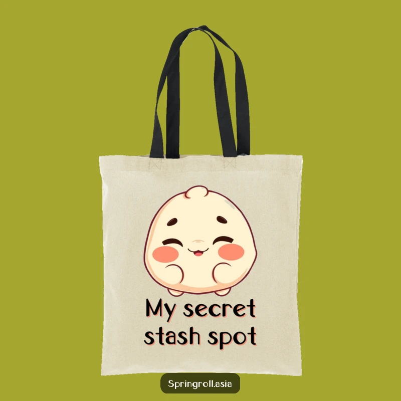 Funny Dumpling Wink Tote Bag - Carry Your Playful Style
